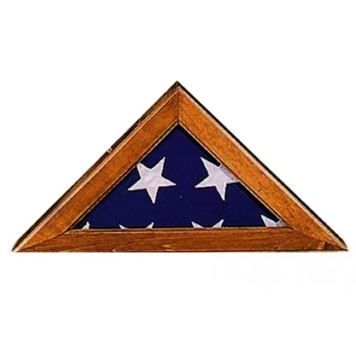 Annin Walnut Commemorative Flag Case w/ Plexiglass