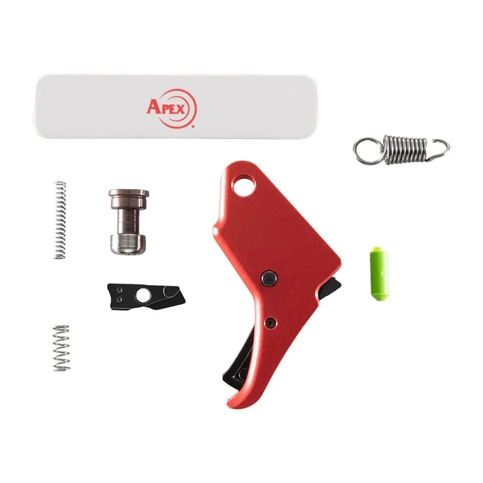 APEX TACTICAL SPECIALTIES INC.RED ACTION ENHANCEMENT TRIGGER SET FOR S&W M&P SHIELD