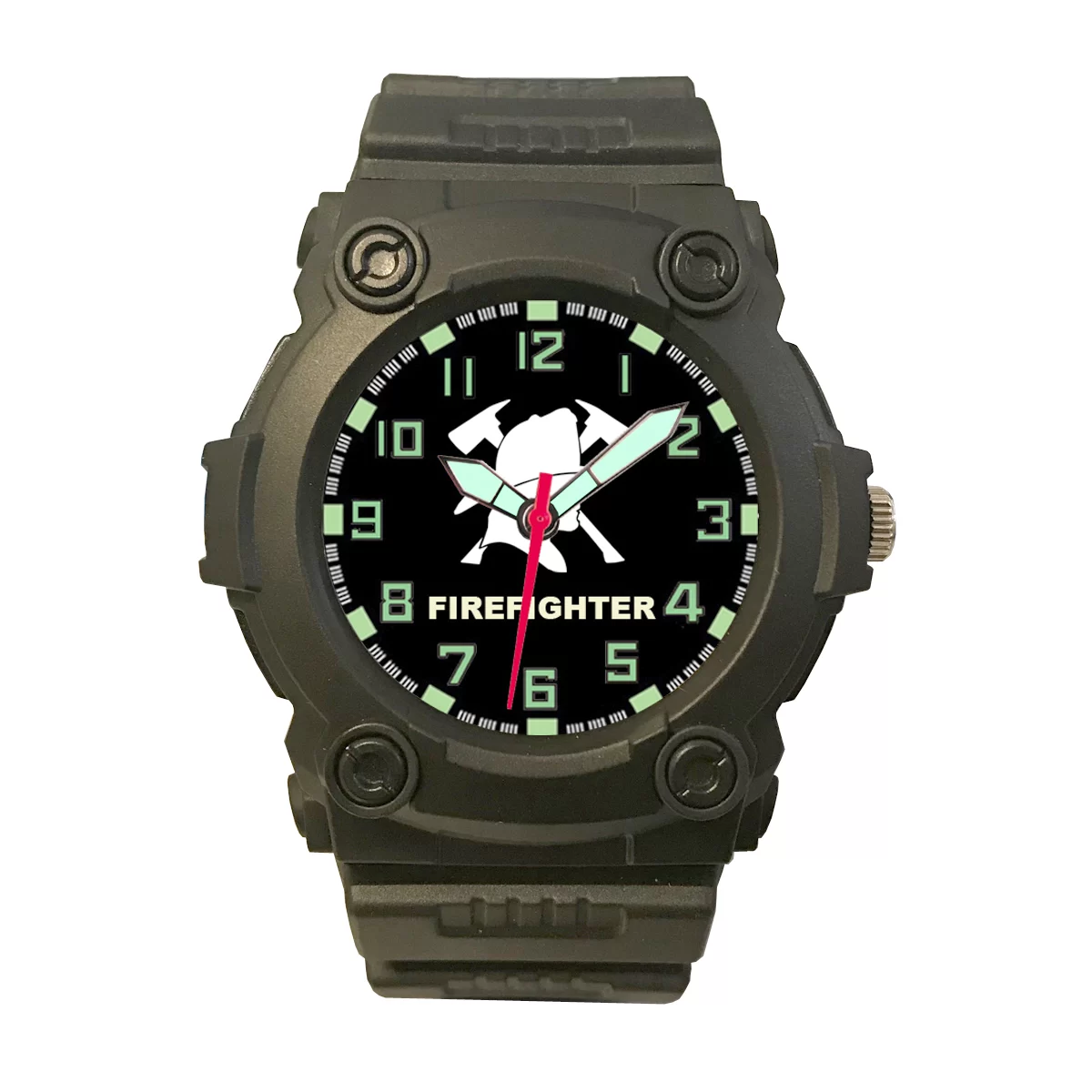 Aquaforce 24Y, Black Analog Firefighters Combat Watch
