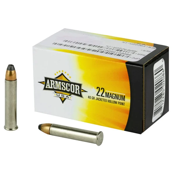 ARMSCOR 22WMR 40GR JHP 50RD