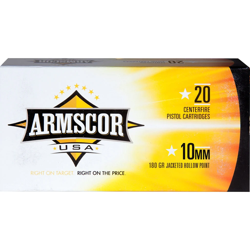 Armscor FAC103N USA Competition Jacketed Hollow Point JHP 180 Grain 10mm Auto
