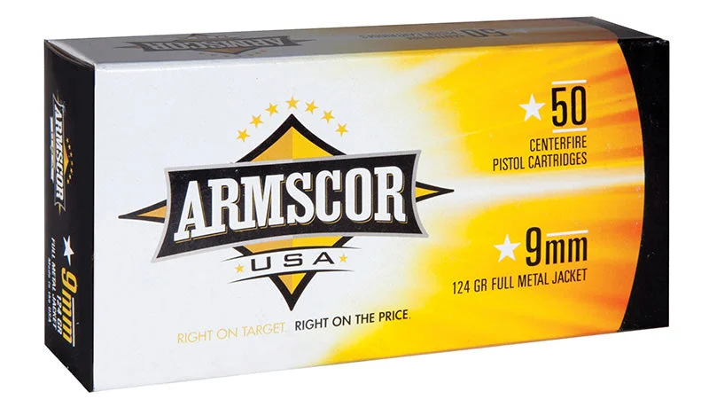Armscor9mm Luger / Parabellum 124 gr FMJ ammo