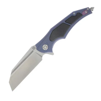 Artisan Cutlery Apache Nomad Folding Knife Blue Titanium ATZ1813GBUM
