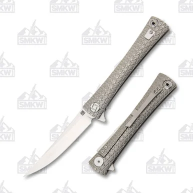 Artisan Cutlery Waistline Folding Knife Titanium Gray ATZ1805GGYS