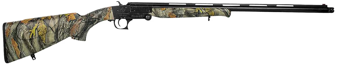 ATI G28NMD23C Nomad28 Gauge Break Open 3″ 1rd 23″ Vent Rib, Black Barrel/Folding Rec, Camo Synthetic Furniture, Fiber Optic Sight, 2 Chokes