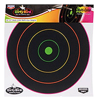 B/C TARGET DIRTY BIRD 12"MULTI-COLOR BULL'S-EYE 10 TARGETS