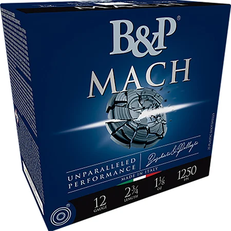 B&p Ammunition 12B18F85 Mach LV12Gauge 2.75″ 1 1/8oz 8.5Shot 25 Per Box/10 Case