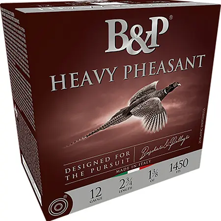 B&p Ammunition 12B38H5 Heavy Pheasant12Gauge 2.75″ 1 3/8oz 5Shot 25 Per Box/10 Case