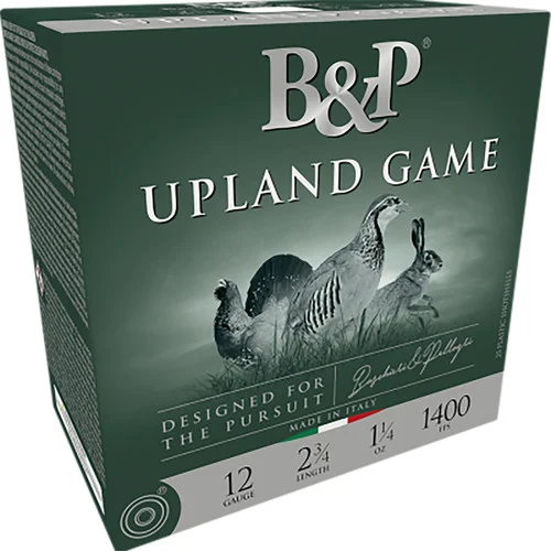 B&P Upland Game 12 Ga, 2.75", 1 1/4 oz, 5 Shot, 25rd Box