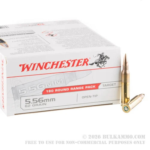 5.56x45mm - 62 gr Open Tip - Winchester USA - 900 Rounds