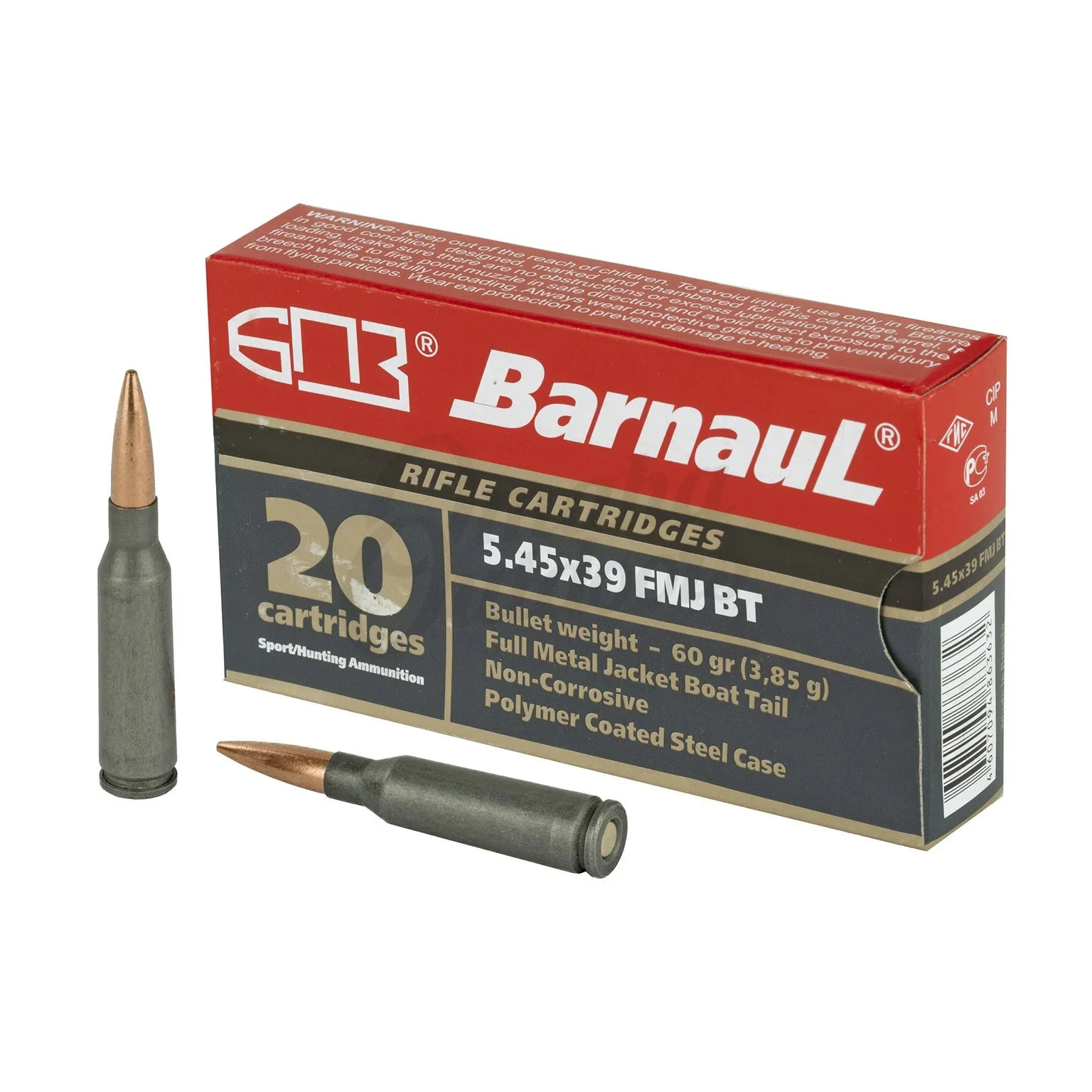Barnaul5.45x39mm 60 gr FMJ ammo