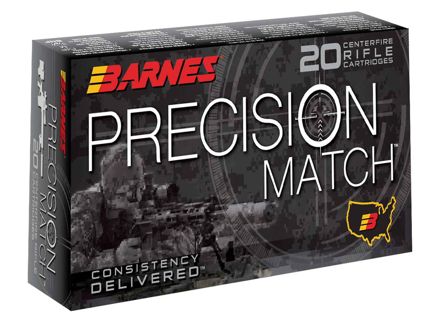 Barnes 30818 Precision Match Open Tip Match Boat Tail175 Grain .308 Win / 7.62x51mm