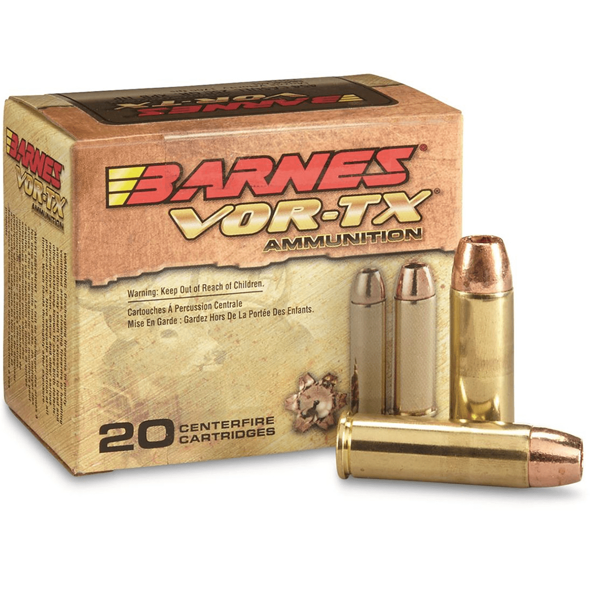 Barnes Bullets 22024 VOR-TX Handgun 454 Casull 250 gr Barnes VOR-TX XPB Ammo