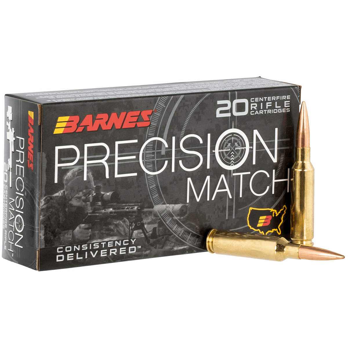 Barnes Bullets 30166 Precision Match 6.5 Creedmoor 140 gr Open Tip Match Boat Tail Ammo