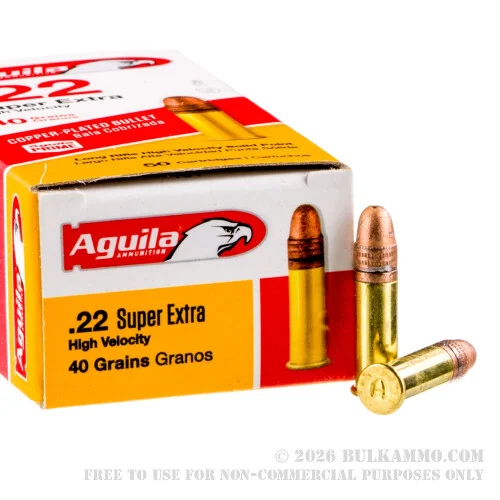 50 Rounds of .22 LR Ammo by Aguila High Velocity - 40gr CPRN