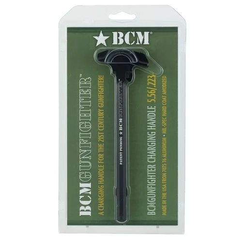 BCM GFHMOD4B556 BCMGunfighter Charging Handle with Mod 4B Latch AR-15 Black Hardcoat Anodized 7075 Aluminum