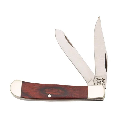Bear & Son 3in Little Trapper Folding Knife Rosewood BR2545R