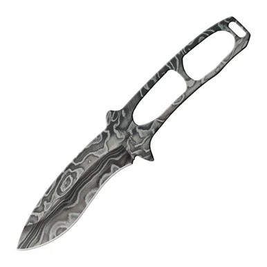 Bear & Son Bear Ops Constant Neck Knife Damascus BR400LD