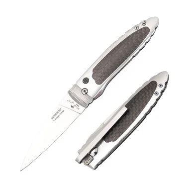Bear & Son Bold Action Incognito Automatic Knife Black & Silver