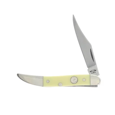 Bear & Son Toothpick Folding Knife Yellow Delrin BRC31935