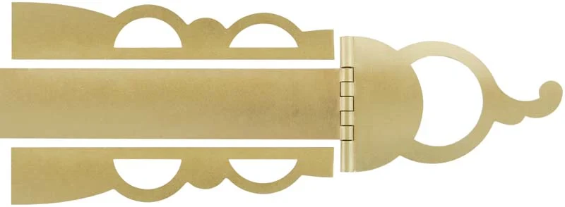 Bedford County Patchbox Kit,brass, about 7-7/8" length