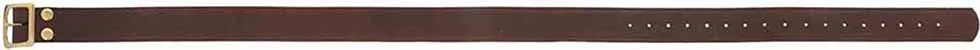 Belt, oiled brown leather, 1-3/4" wide, waist size 30 to 46