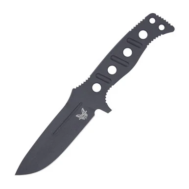 Benchmade 375BK1 Adamas Fixed Blade Knife Black 4.2in Drop Point BM375BK1