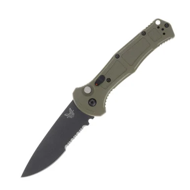 Benchmade Claymore Out-The-Side Auto ODG Grivory Blk Cerakote Drop Pt Part Serr AUBM9070SBK1