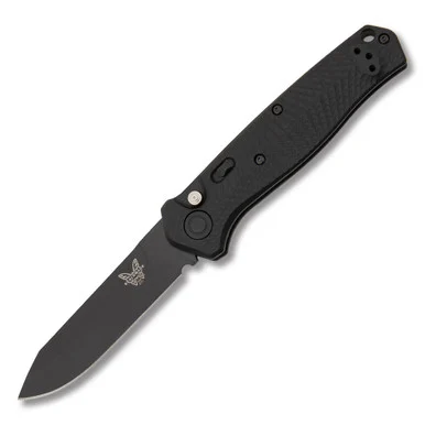 Benchmade Mediator OTS Single Edge Automatic Knife 3.3in Plain G10 AUBM8551BK