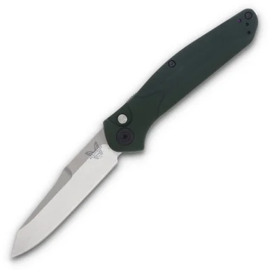 Benchmade Osborne OTS Auto Green Aluminum Handle Reverse Tanto Blade AUBM9400