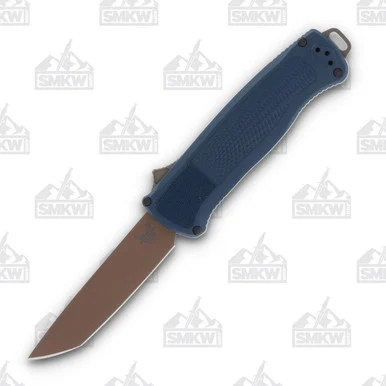 Benchmade Shootout OTF Automatic Knife 3.51in Plain Crater Blue AUBM5370FE01