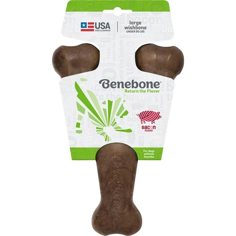 Benebone Bacon Wishbone|Small|Medium|Giant
