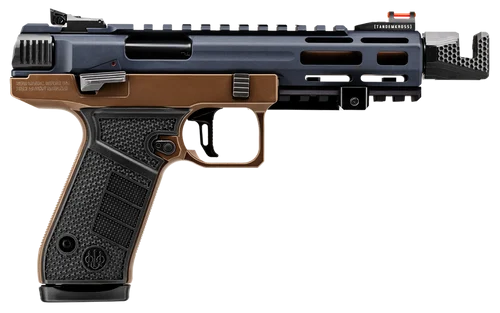 Beretta B22 Jaguar Metal Competition 22 LR 10+1 5.25" Threaded Compensator Barrel w/M-LOK Barrel Shroud,Cerakote Slide, Bronze Cerakote Frame Grip