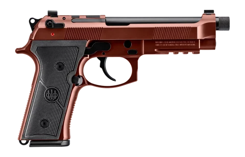 Beretta M9A4 Overlanding, DA/SA, Full Size, 9mm, 5.1" Threaded Barrel, Cerakote Finish, Clay, Tritium Night Sights, 18rd, 2 mags, Includes Flashlight, Compass, and a 10mm Socket