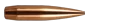 Berger 6MM Caliber (0.243) 105 Grain Hybrid Target Rifle Bullet [100/Box]