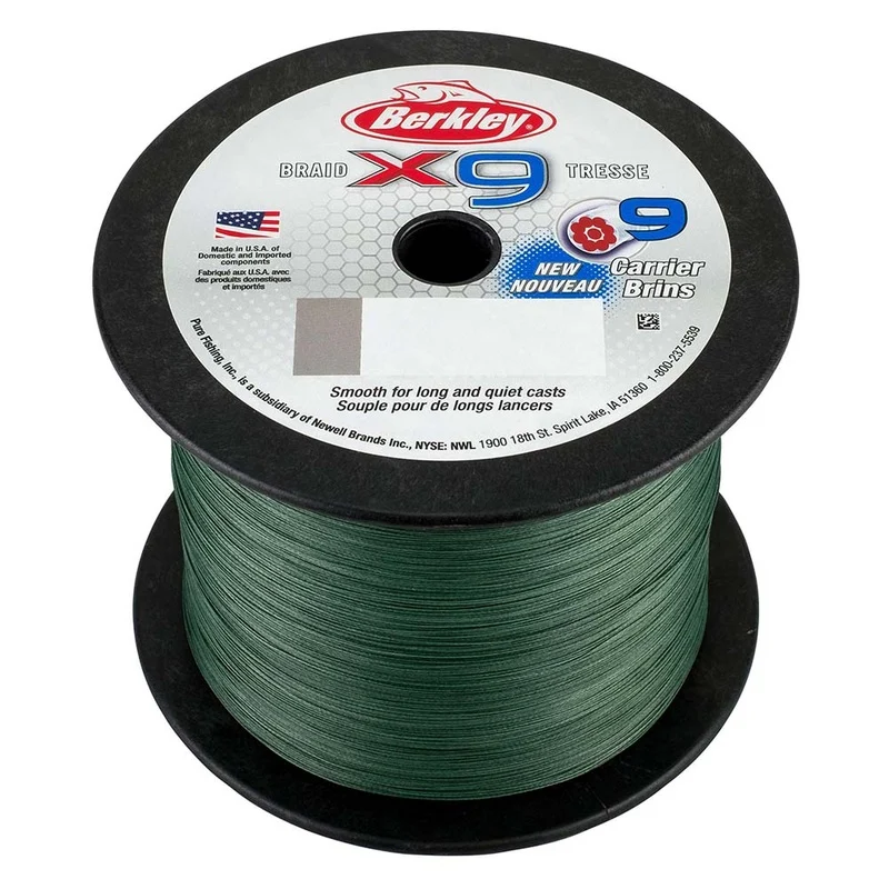 Berkley x9 Braid Low-Vis Green – 50lb – 2188 yds – X9BBK50-22 [1486841]