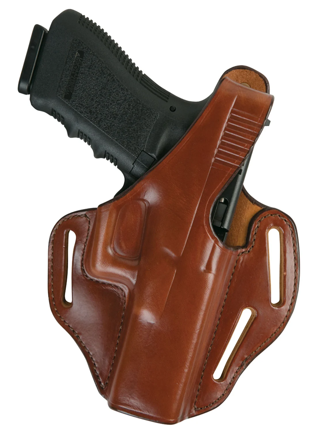 Bianchi 24116 77 PiranhaOWB Size 01 Tan Leather Belt Slide Fits S&W J Frame Right Hand