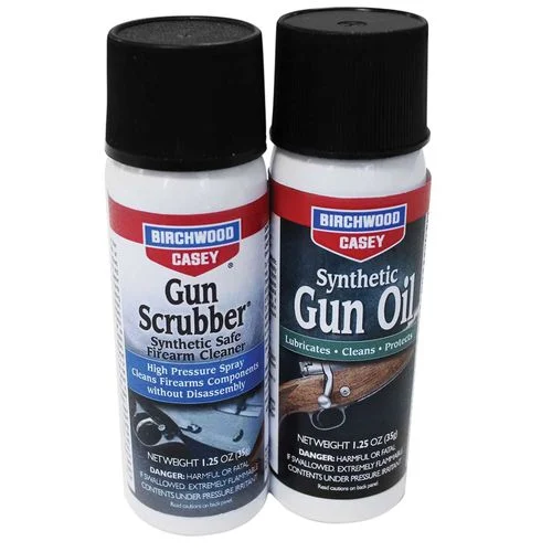 Birchwood Casey 33329 Gun Scrubber & Synthetic Gun Oil Combo 1.25 oz Aerosol