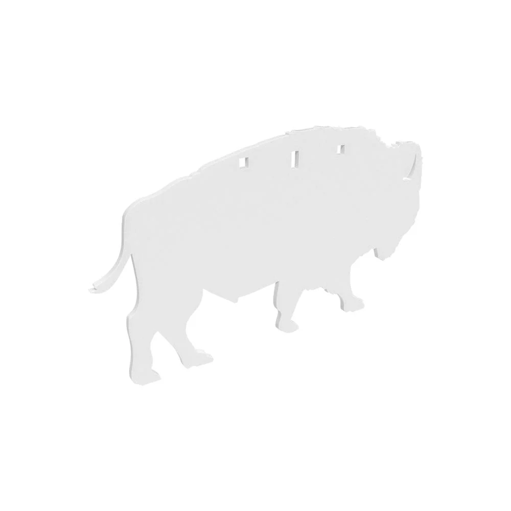 Birchwood Casey AR500 3/8" Bison Silhouette Steel Plate Target 3-Hole