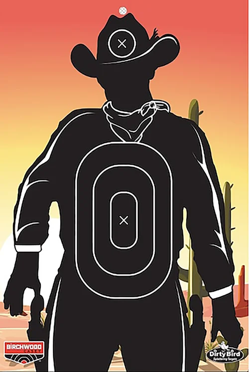 Birchwood Casey Dirty Bird, 12" x 18" Gunslinger Skyline Target, 6 Targets