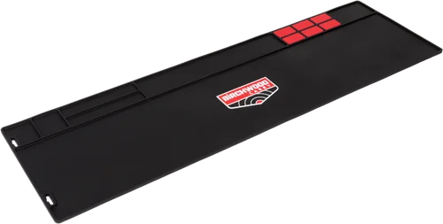 Birchwood CaseyCleaning Mat, 36"x11", Chemical Resistant Rubber, Black/Red