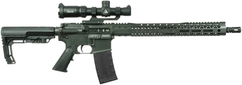 Black Rain Ordnance Spec15 w/Optic ROTR 5.56 NATO 16" Barrel, Smoke Receiver, M-LOK Handguard, Magpul Polymer Stock, G.I. Grip, Alpen 1-4x24mm Scope, 30 Rd