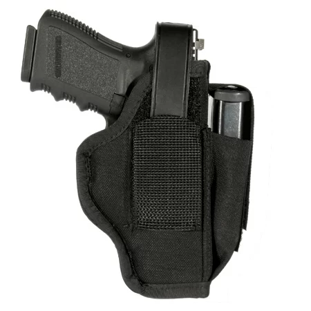 BLACKHAWK Ambidextrous Holster with Mag Pouch, Black 3.75″-4.5″ Barrel Large Autos