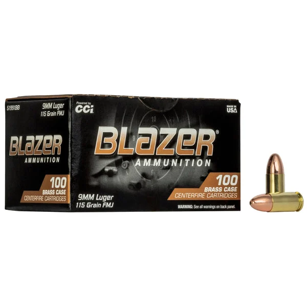 BLAZER BRASS 9MM 115GR FMJ 100RD