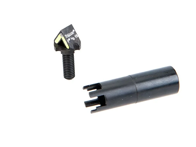 Blitzkrieg Components AR-15 Chevron Front Sight Post & Tool(Luminescent Green/Tritium Dot)