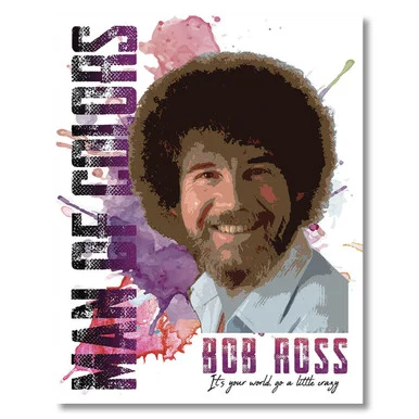 Bob Ross Man of Colors Tin Sign SG2476