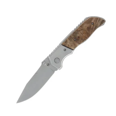 Boker Magnum Forest Ranger Folding Knife 3.82in Plain Satin Clip Point BKMB233