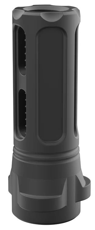 Breek Arms Sentinel Caged Flash Hider Black Nitride Steel 5/8"x24 Threads 30 Caliber CompatibleBreek-LOK 3QD
