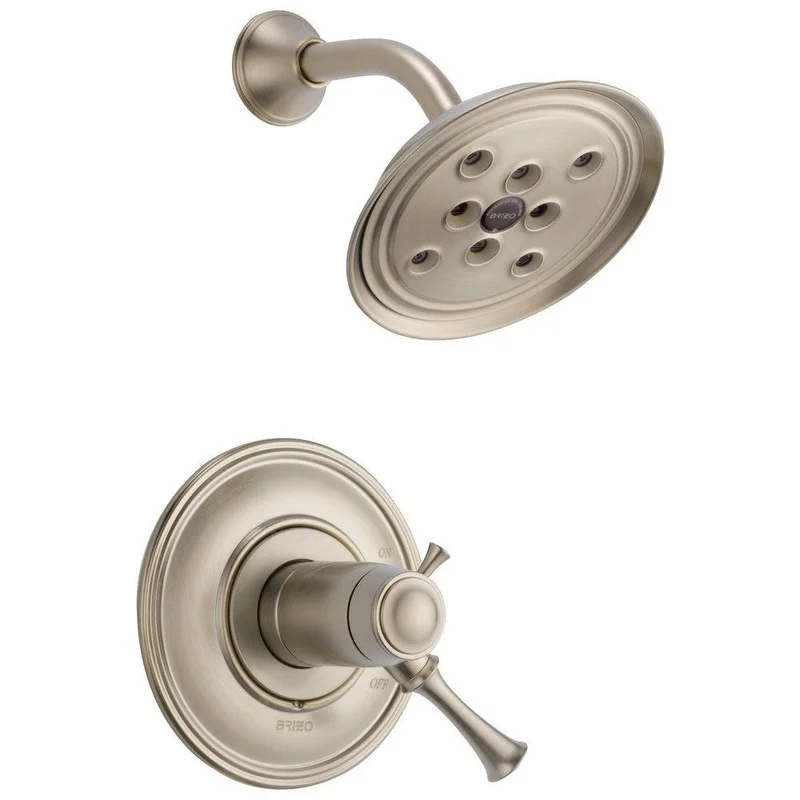 Brizo Baliza One Handle Single Function Shower Faucet in Brushed Nickel (Trim Only) | Ferguson