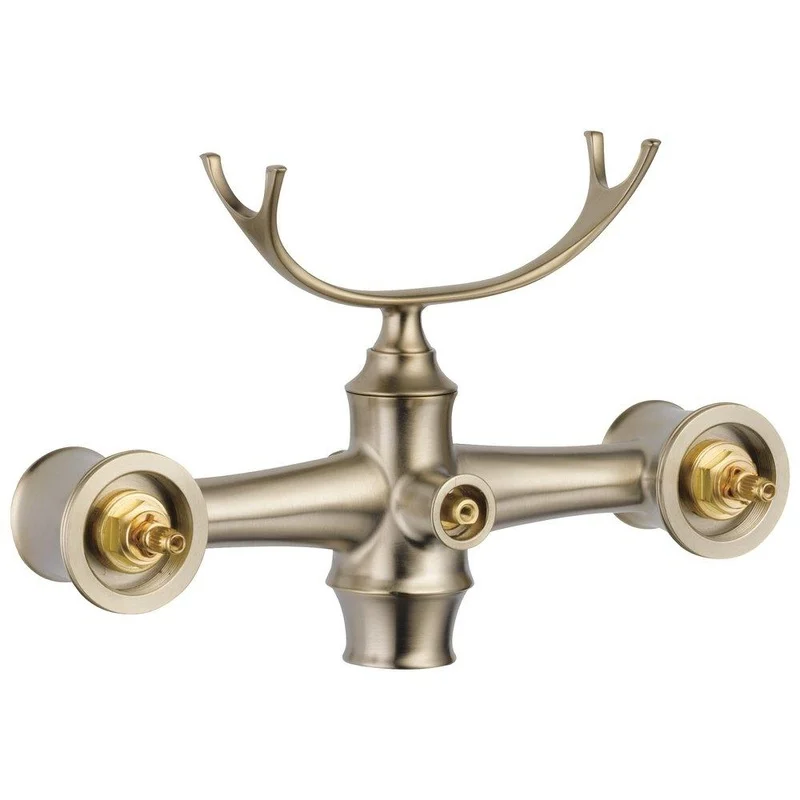 Brizo Charlotte Two Lever Handle Floor Mount Filler in Brushed Nickel Trim Only | Ferguson